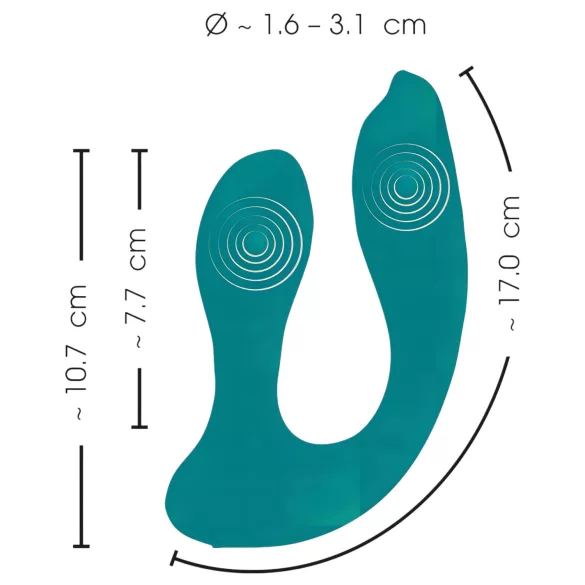 Hands-free parvibrator - Turkis nytelse