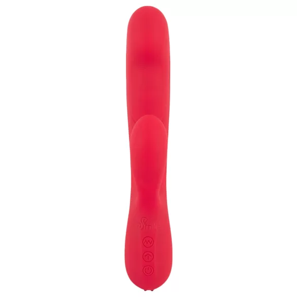 Smile Dunkende Kanin - oppladbar 3-motors vibrator (rød)