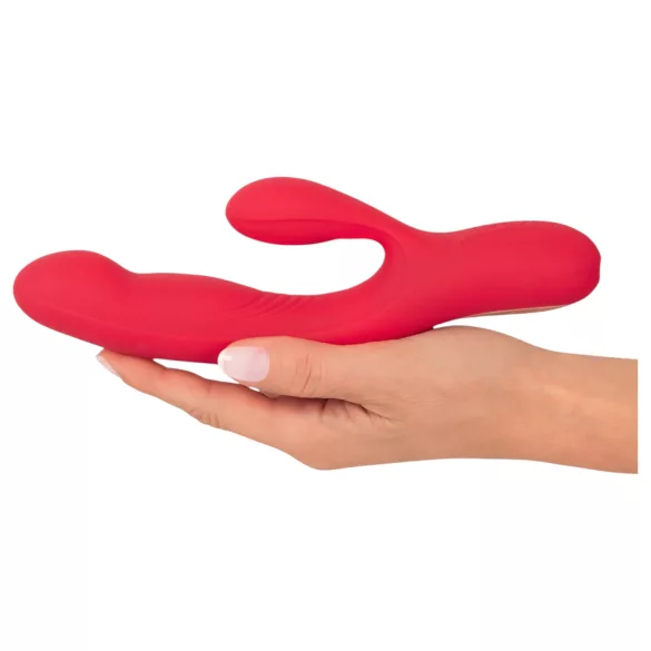 Smile Dunkende Kanin - oppladbar 3-motors vibrator (rød)