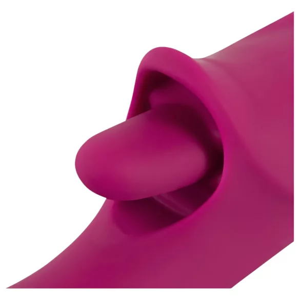 Javida Licking & Thrusting - tunger & skyver vibrator (lilla)