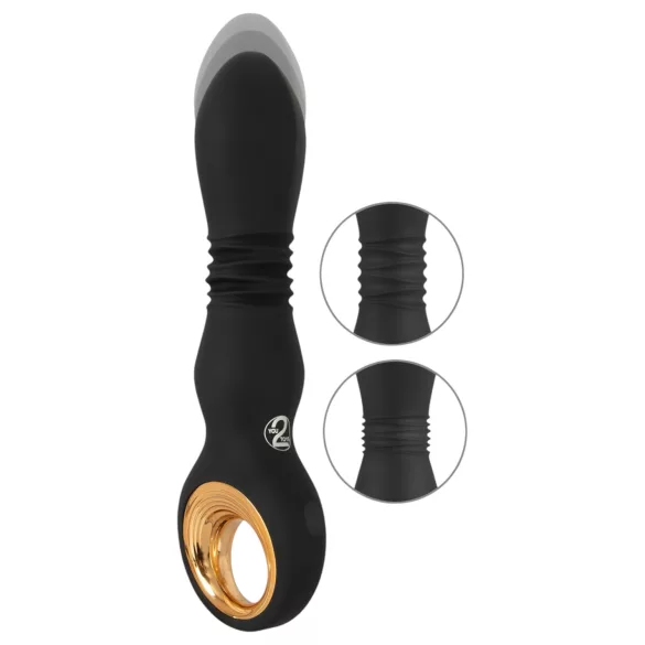 Eternal - kraftig vibrator med trykk (svart)