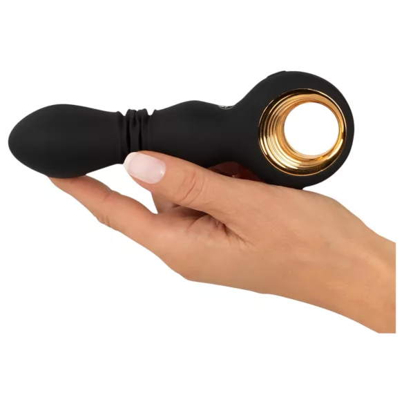 Eternal - kraftig vibrator med trykk (svart)