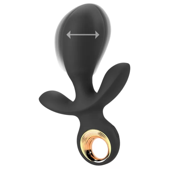 Eternal - oppblåsbar trippel vibrator (svart)