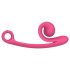 Snail Vibe Curve - 2-i-1 klitorisvibrator (rosa)