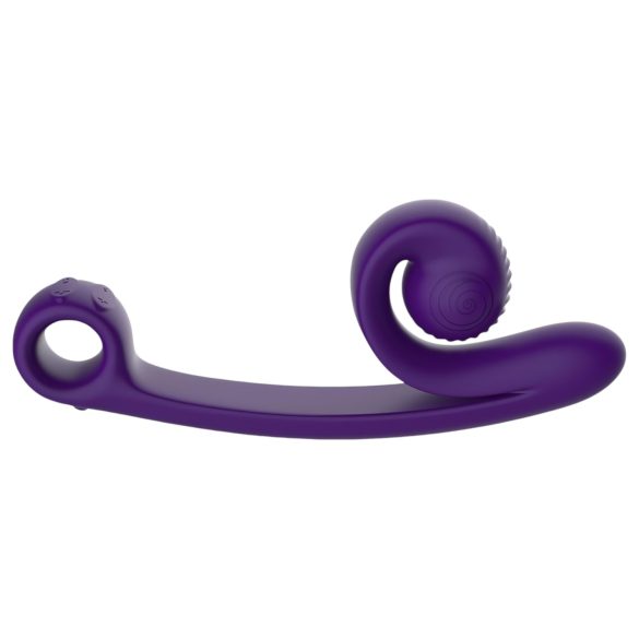 Snail Vibe Curve - 2-i-1 klitorisstimulator og vibrator (lilla)