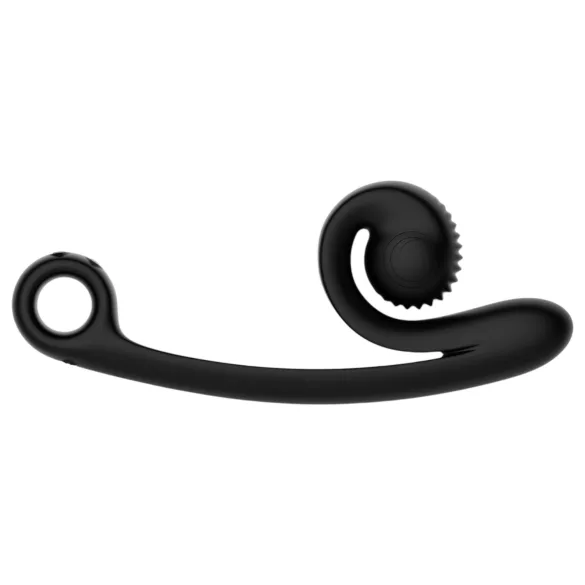 Snail Vibe Curve - 2-i-1 klitorisstimulator og vibrator (svart)