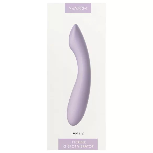 Svakom Amy 2 - oppladbar, vanntett G-punktvibrator (lilla)
