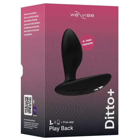 We-Vibe Ditto+ - smart, oppladbar analvibrator (svart)