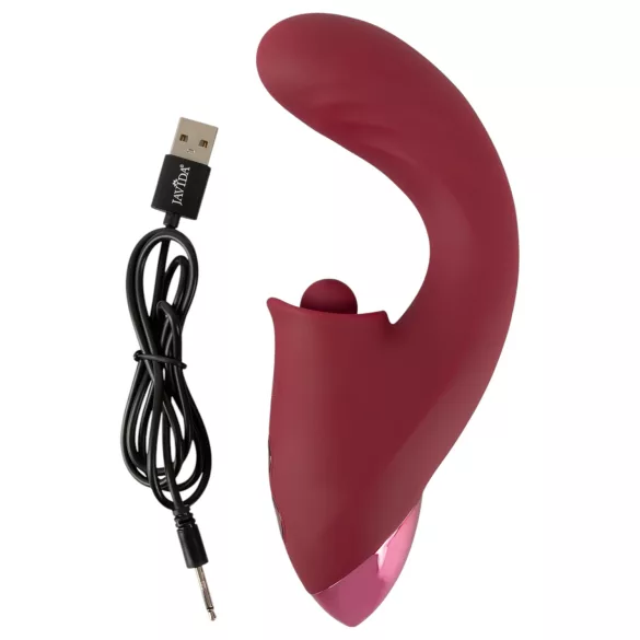 Javida - 3-i-1 tungevibrator (rød)
