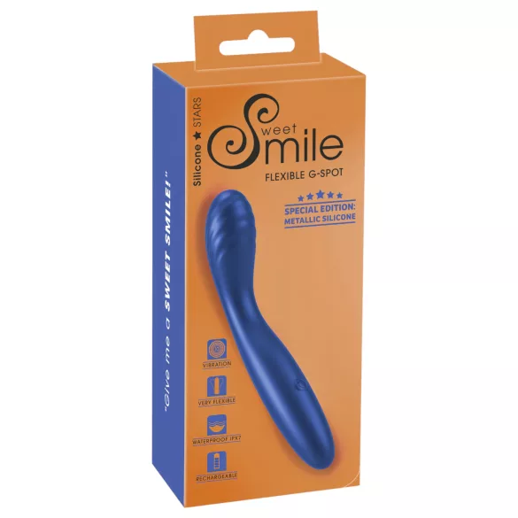Smile - fleksibel G-punkt vibrator (blå)