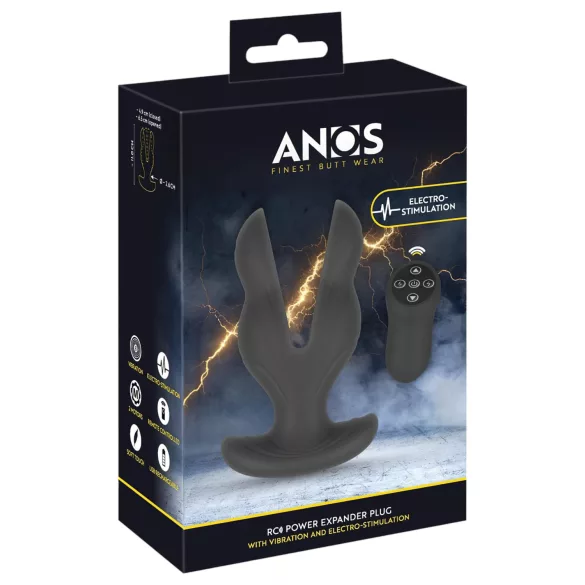 ANOS - dobbel analvibrator (svart)