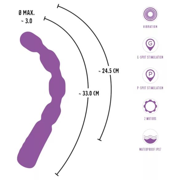 You2Toys - perle G- og P-punktvibrator (lilla)