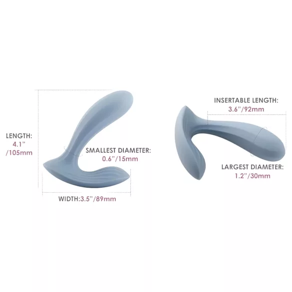 Svakom Erica - smart bærbar vibrator - (blå)