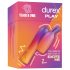 Durex Tease & Vibe - stavvibrator med kanin klitorisstimulator (rosa)