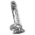 Crystal - Vibrator med sugekopp (gjennomsiktig)