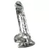 Crystal - Vibrator med sugekopp (gjennomsiktig)