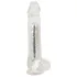 Crystal - Vibrator med sugekopp (gjennomsiktig)