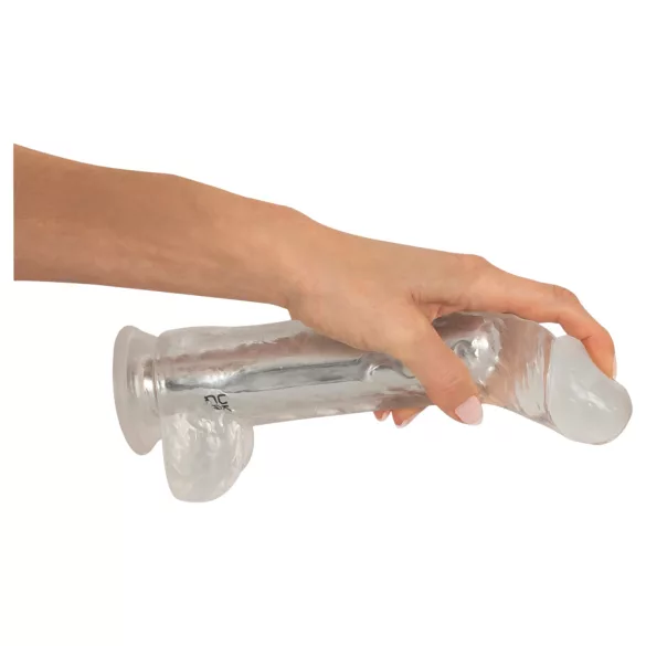 Crystal - Vibrator med sugekopp (gjennomsiktig)