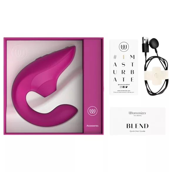 Womanizer Blend - G-punkt-vibrator og klitorisstimulator (rosa)