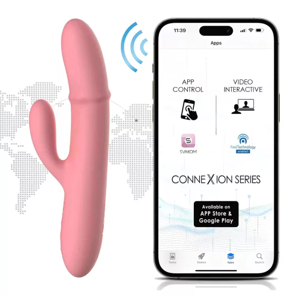 Svakom Mora Neo - smart klitorisarm, perlevibrator (rosa)