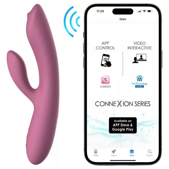 Svakom Trysta Neo - bevegelig kule, klitorisstimulerende vibrator (rosa)