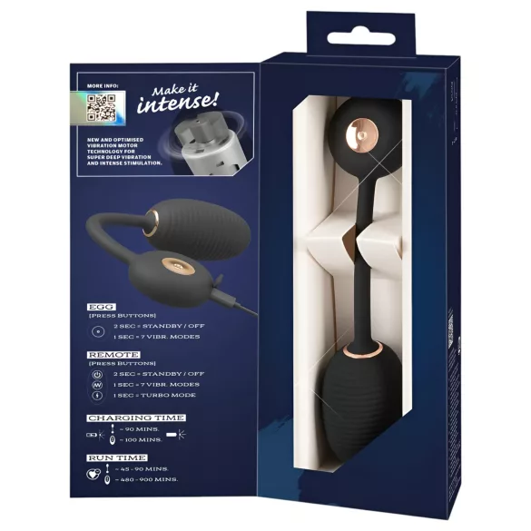 You2Toys Intense RC - vibrerende egg (svart)
