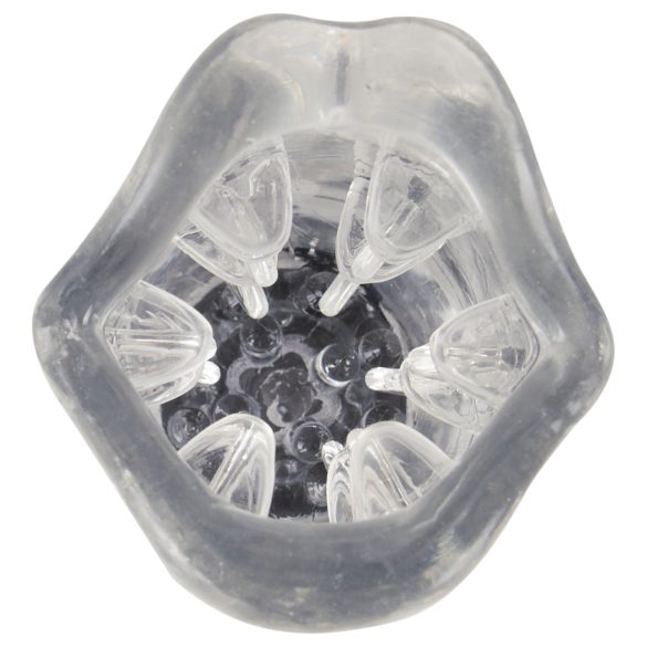 Stroker - vibrerende, roterende masturbator (gjennomsiktig)