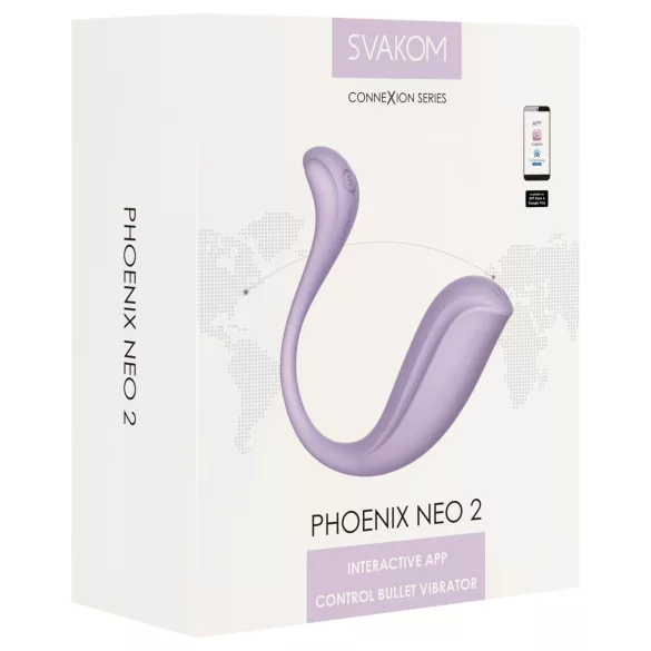 Svakom Phoenix Neo 2 - smart vibrerende egg (lilla)