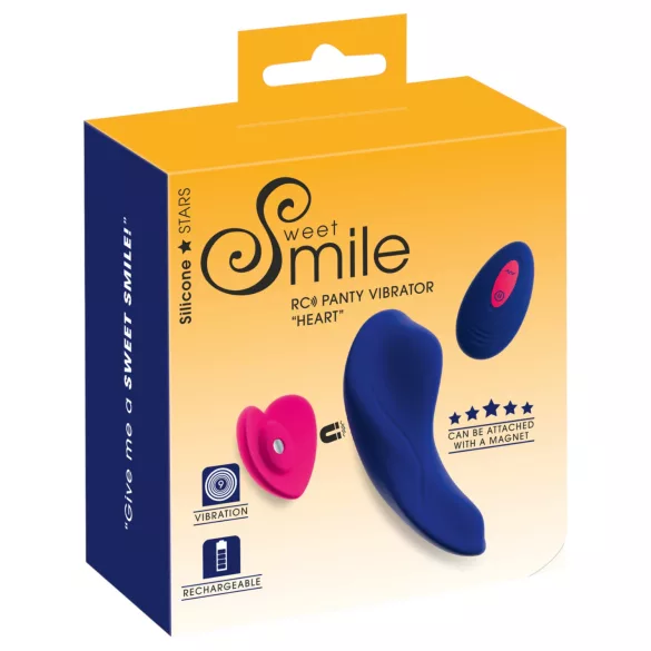 Smile RC Trusevibrator med fjernkontroll (blå)