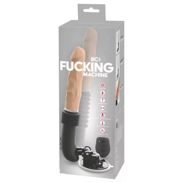 You2Toys RC Pulemaskin Flesh - støtende vibrator (svart)