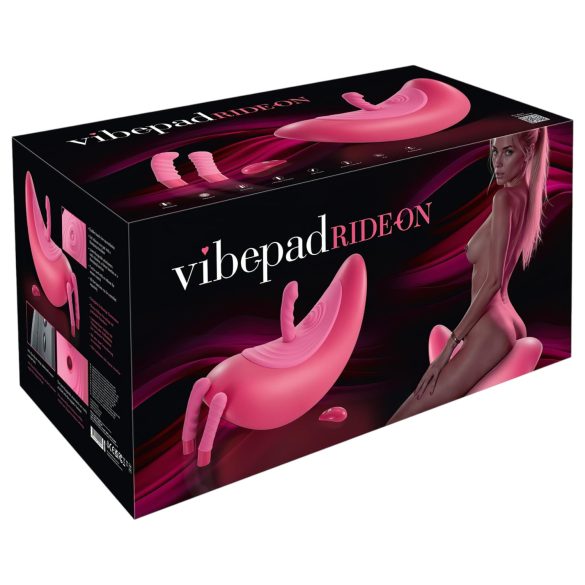 VibePad Rideon - pulserende G-punkt- og klitorisstimulatorhuske (rosa)