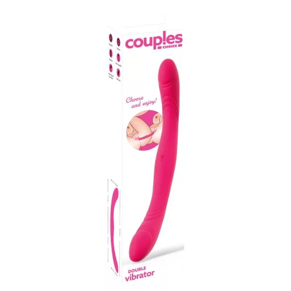 Couples Choice - dobbeltsidig vibrator (rosa)