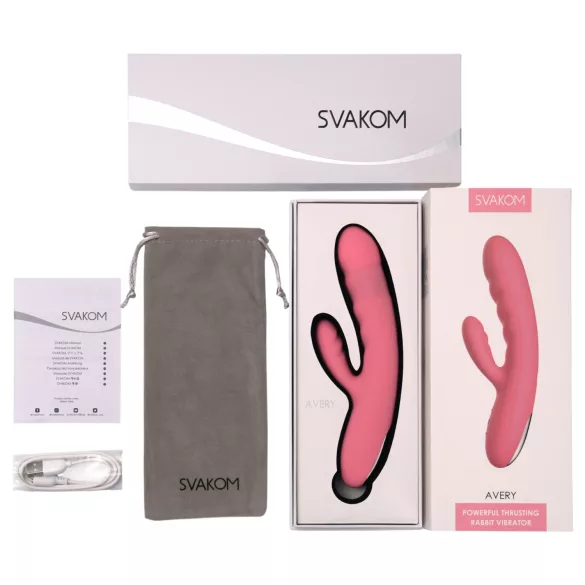 Svakom Avery - oppladbar klitorisarm vibrator (rosa)