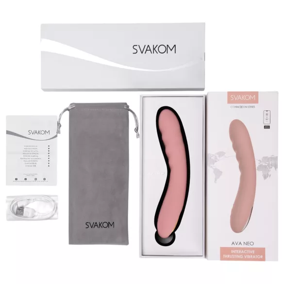 Svakom Ava Neo - smart app-styrt støtende G-punktvibrator (rosa)
