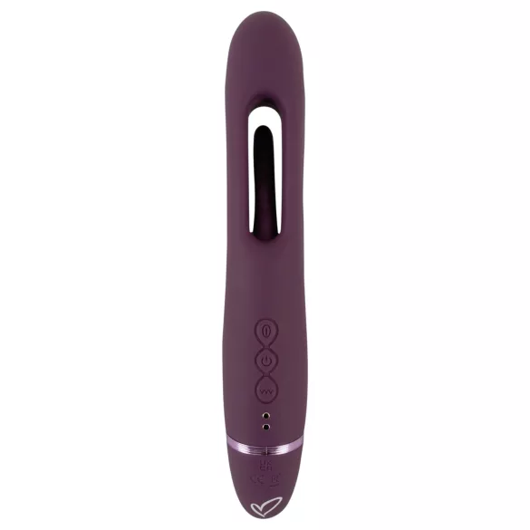 Javida - stroppeløs påsettbar parvibrator (lilla)