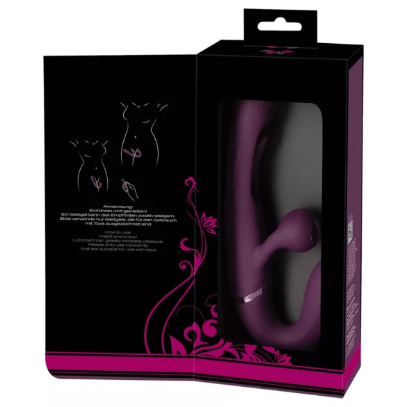 Javida - stroppeløs påsettbar parvibrator (lilla)
