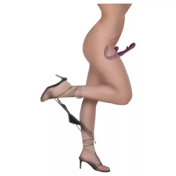 Javida - stroppeløs påsettbar parvibrator (lilla)