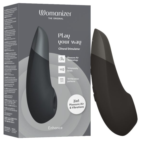 Womanizer Enhance - luftbølgebasert klitorisstimulator (svart)