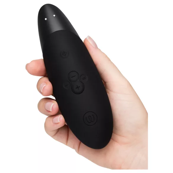 Womanizer Enhance 2-i-1 luftbølge-klitorisstimulator + vibrator (svart)
