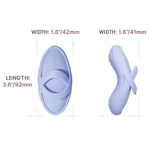 Svakom Echo 2 - App-styrt fingervibrator (blå)