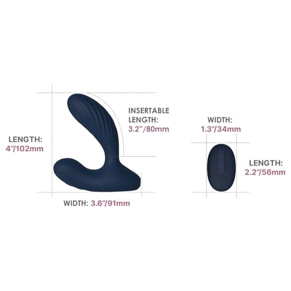 Svakom Vick Neo 2 - smart anal vibrator (blå)