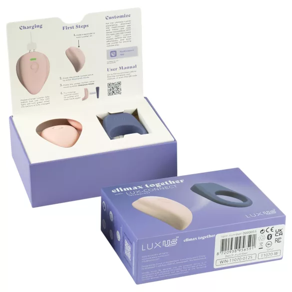 LUXUS Climax Together by Kiiroo - magnetisk, app-styrt parvibrator-sett