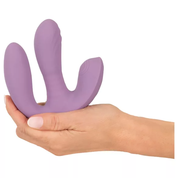Beau Coeur Mireva - trippelarmer, fjernstyrt vibrator (lilla)