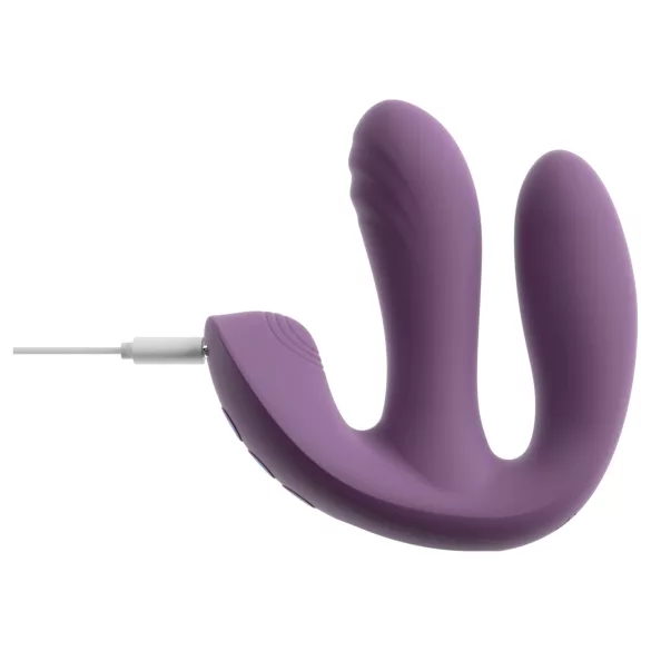 Beau Coeur Mireva - trippelarmer, fjernstyrt vibrator (lilla)