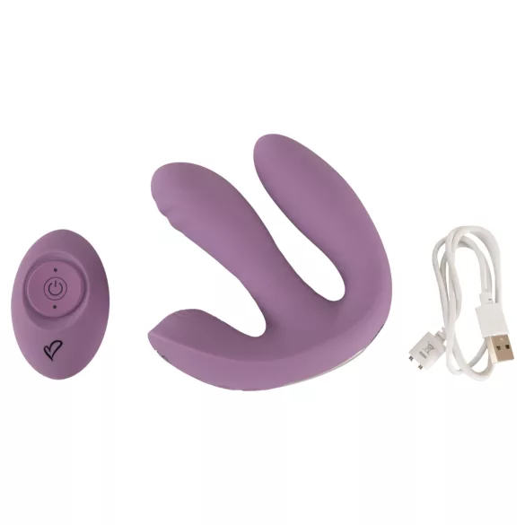 Beau Coeur Mireva - trippelarmer, fjernstyrt vibrator (lilla)
