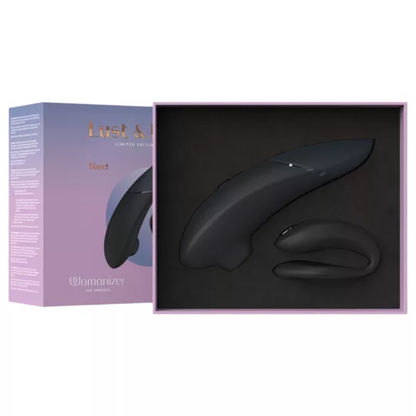Womanizer Lust&Luxury - klitoris- og parvibratorsett (svart)