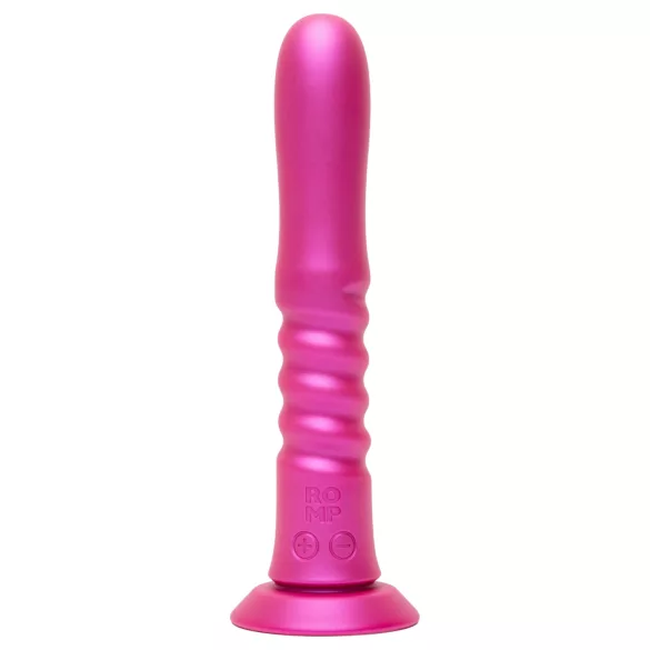 ROMP Jiggle - støtvibrator med sugekopp (rosa)