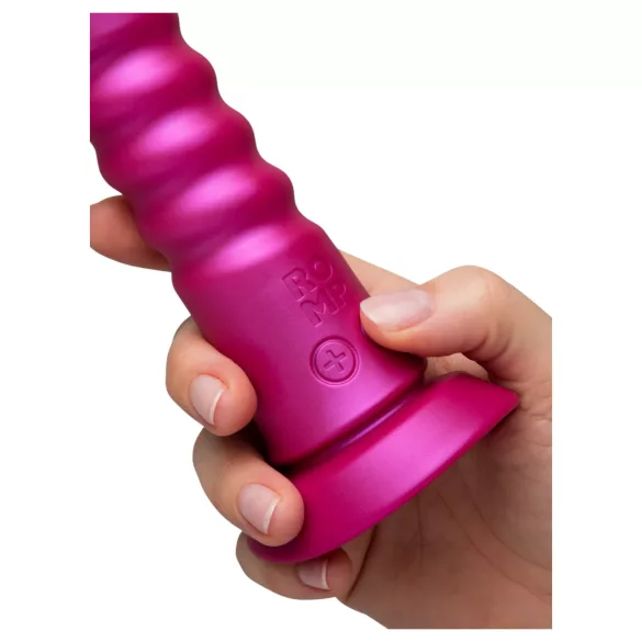 ROMP Jiggle - støtvibrator med sugekopp (rosa)