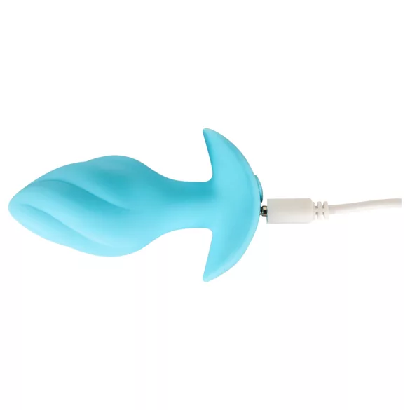 Cuties Mini - vibrerende analplugg (blå)