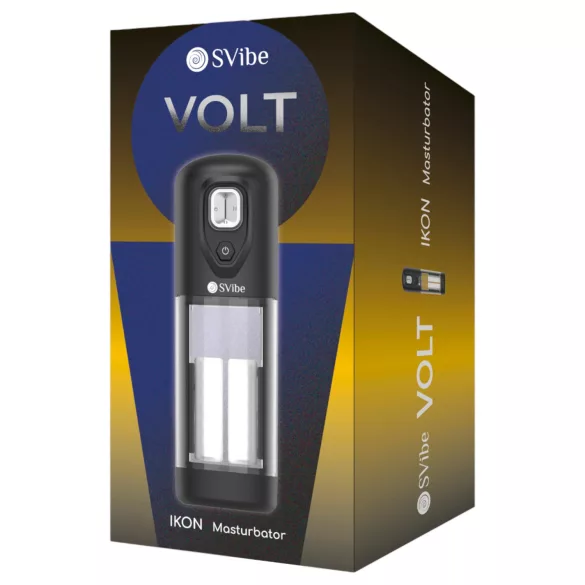 Snail Vibe Ikon Volt - automatisk masturbator (svart)